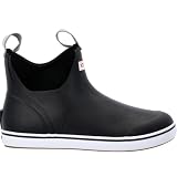 XTRATUF Men's Ankle Deck Boot, Black, Size 11(M)