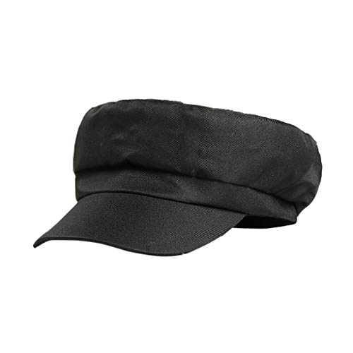 TIREOW Outdoor Caps ,Unisex Ponytail Messy Buns Trucker Plain Baseball Visor Cap Dad Hat (Black)