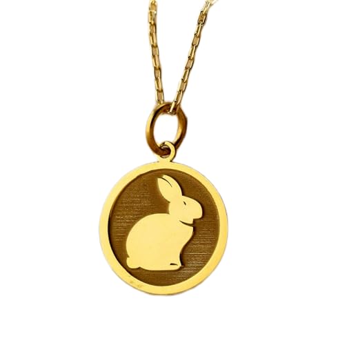 Collier pendentif pièce lapin pour sublimer votre style élégant au quotidien