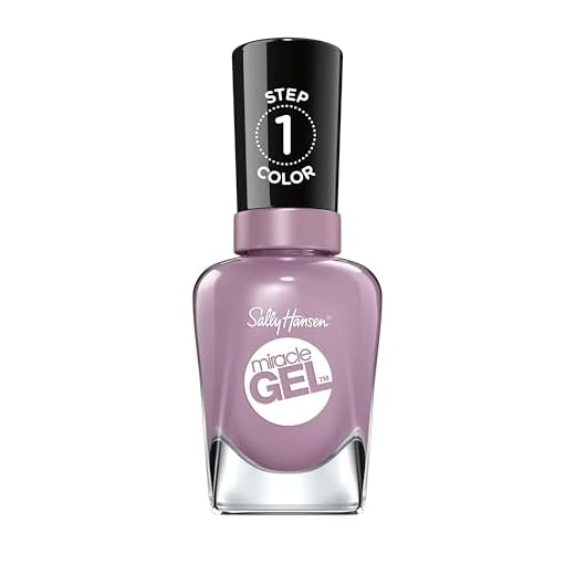 Sally Hansen mirakelgel nagellack hemma gel manikyr, 27 gata flair lila, lila nyanser – 14,5 ml