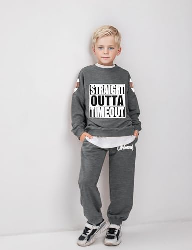 Image of TUEMOS Toddler Boy Clothes Sweatsuits Fall Winters Boy Outfits