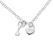 Produktbild Joy JA95P Halskette in 925 Sterling Silber 48cm rhodiniert mit Schlüssel und Herz