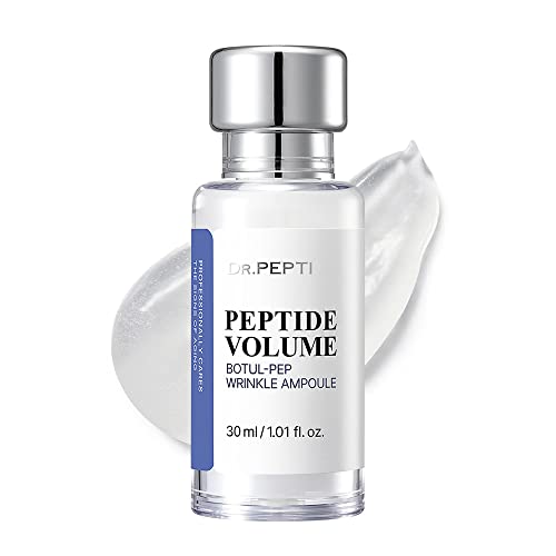 DR.PEPTI Peptide Volume Botul-Pep Ampoule For Face | Korean Skin Care Centella Asiatica Ampoule for Face | Bakuchiol Serum Korean Skincare, 1.01 fl oz