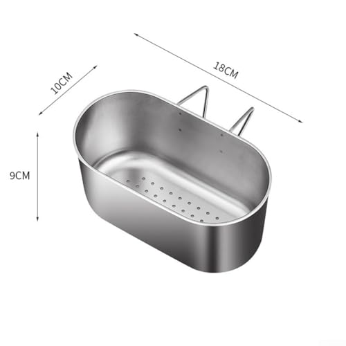 Colador para fregadero de acero inoxidable 7.09 x 3.94 x 3.54 in miniatura 5