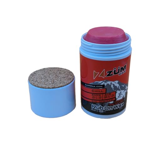 ZUMWax Cire de course en céramique sans fluoro pour ski et snowboard (frottez la cire, température de refroidissement)