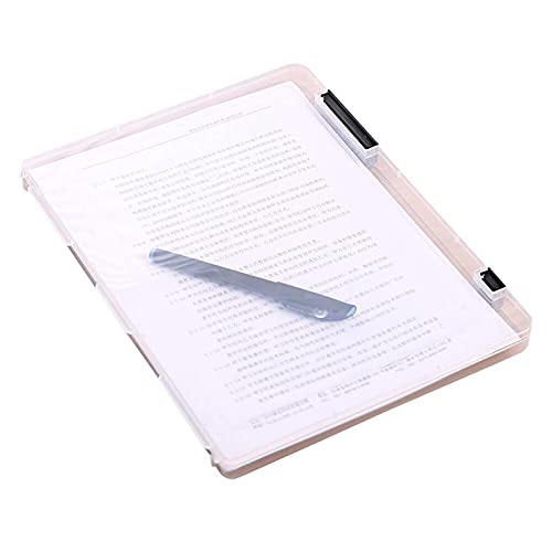 Boîte de rangement A4 en plastique transparent pour documents