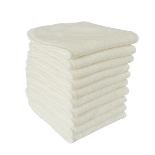 Doublures de couches lavables absorbantes bébé en bambou charbon réutilisables 5 couches x6