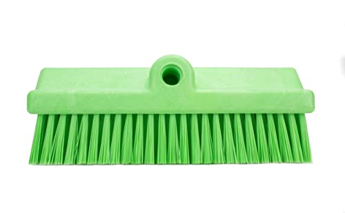 Image of SPARTA 40423EC75 Plastic Floor Scrub Brush, Wall Brush, Equipment Brush With Nonabsorbent Bristles For Industrial Kitchens, Hospitals, Commercial Cleaning, 4 Inches, Lime
