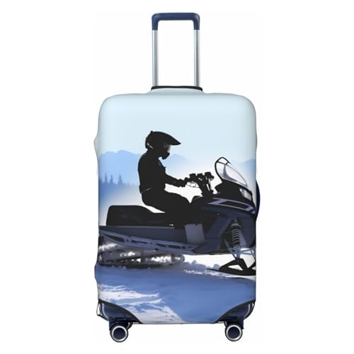 Protège-valise lavable Snowmobile1 anti-rayures pour les voyages en avion