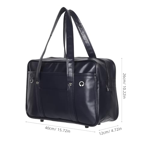 Bolso messenger impermeable azul para laptop y uso diario miniatura 4