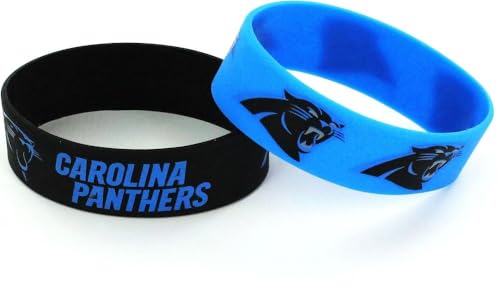 aminco Carolina Panthers Bracelets - 2 Pack Wide