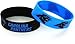 NFL Carolina Panthers Silicone Rubber Bracelet, 2-Pack