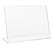 Produktbild VITAdisplays® L-Aufsteller DIN A4 Querformat/Tischaufsteller/L-Ständer/Plakataufsteller/Werbeaufsteller/schräg, aus original PLEXIGLAS