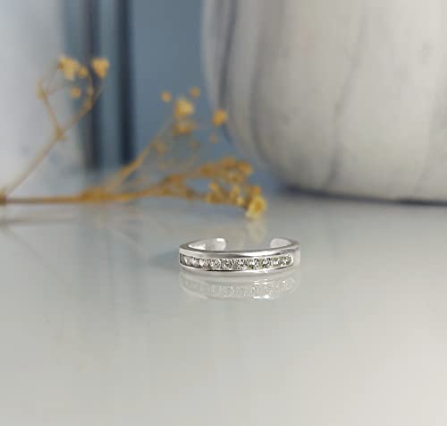 Hoops & Loops Sterling Silver Chanel Toe Ring #TOP2