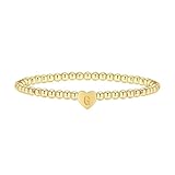 Generisch En Mensajes Natural Mm 4 Pulsera Pulsera Pulsera Perlas Joyas Oro Regalo Con Mm Joyería, talla única, Metal