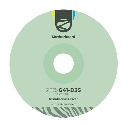 Image of ZEBRONICS G41-D3S Micro-ATX Motherboard for LGA 775 Socket, Supports Intel (Core 2 Quad | Core 2 Duo | Pentium | Celeron) Series Processor, 5.1 Audio, DDR3 1333 MHz, Ports (RJ45 | SATA | USB | VGA)