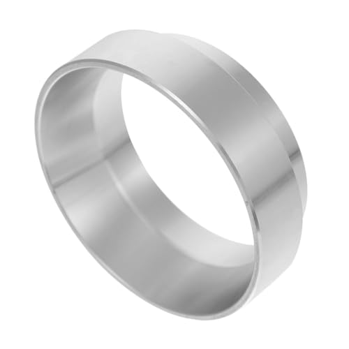 Coffee Dosing Funnel Ring: 51 Mm Anti-Spill Espresso Tamping Ring Stainless Powder Circle Compatible with Multiple Espresso Mach
