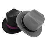 STOBAZA 2Stücke Wiederverwendbare Silikon Flaschenverschlüsse im Cowboy Hut Design Teiliges für Weinflaschen Vielseitig und Sicher Leicht zu Reinigen Passt Verschiedene