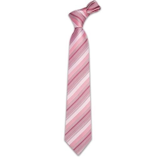 Image of YourTies Men's Neckties Striped Tie and Plaid Neckties for Men Woven Silk Tie Gold Tie Clip Set