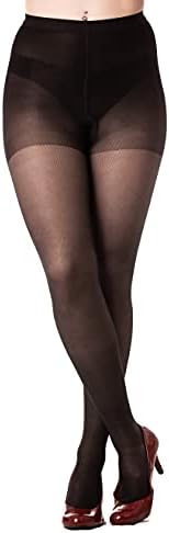 Medicella Closed Toe Compression Pantyhose for Women 15-20 mmHg Medical Quality (Small, Black)