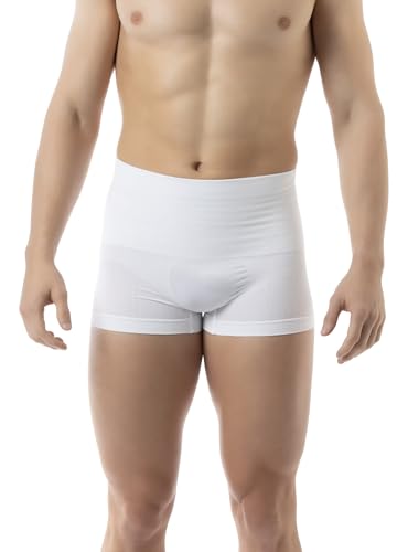 Farmacell Mens Underwear Boxer Briefs Made in Italy - Seamless Tummy Control Shapewear High-Waist Briefs - Butt Lift - 402