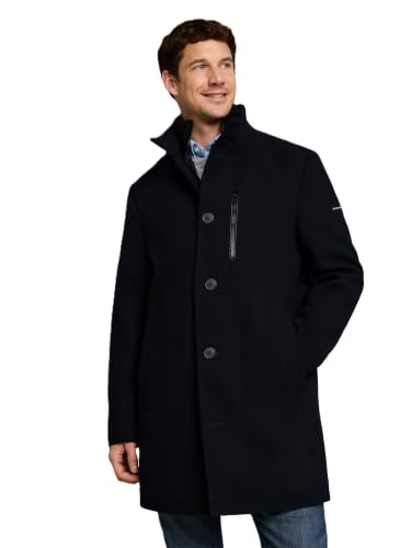 TOM TAILOR Herren Wollmantel mit Stehkragen – Ansicht 1