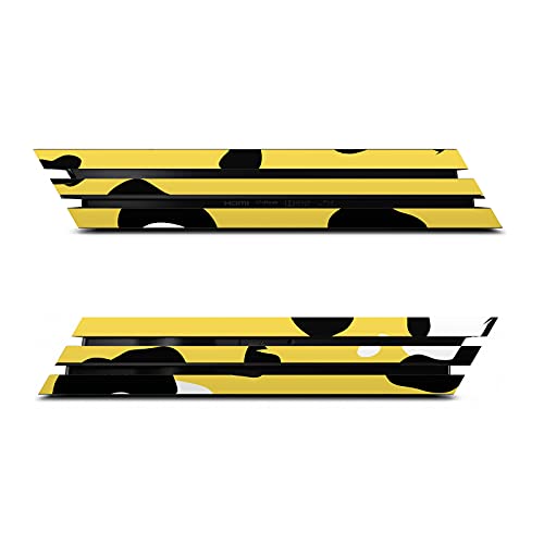 Skin Vinyle PS4 Pro Léopard Jaune Head Case Designs - Autocollant Console et 2 Manettes