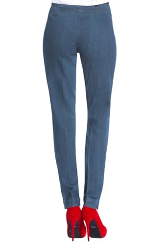 SLIM-SATION Women's Wide Band Regular Length Pull-on Straight Leg Pant with Tummy Control3