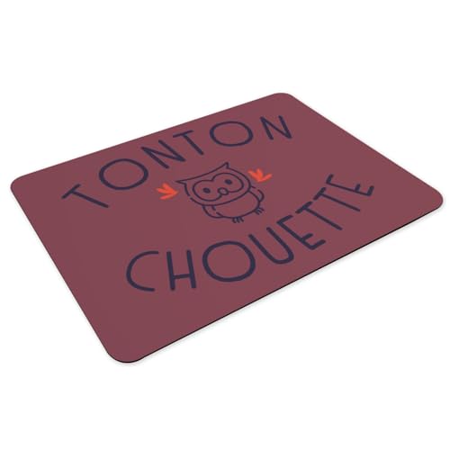 Sets de table chouette rouge dessous caoutchouc repas famille - 3