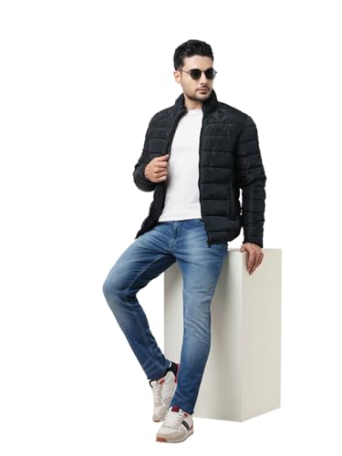 Image of JACK & JONES Men's Polyester Standard Length A-Line Coat