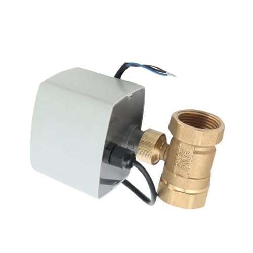 Válvula de bola eléctrica con gran par de giro y motor de 12V para tuberías de latón 1-1/4" 5
