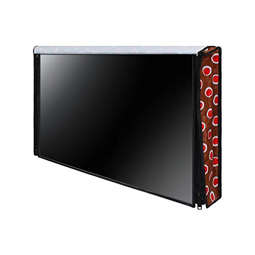 Image of DREAM CARE Double Use - Transparent & Printed Flap - 32 Inches LED TV Cover, Waterproof LED TV Cover for (LG, Samsung, Vu, Mi, Realme, TCL, Croma), SA45
