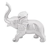 Deco 79 Porcelain Ceramic Elephant Decorative Sculpture Home Decor Statue, Accent Figurine 12