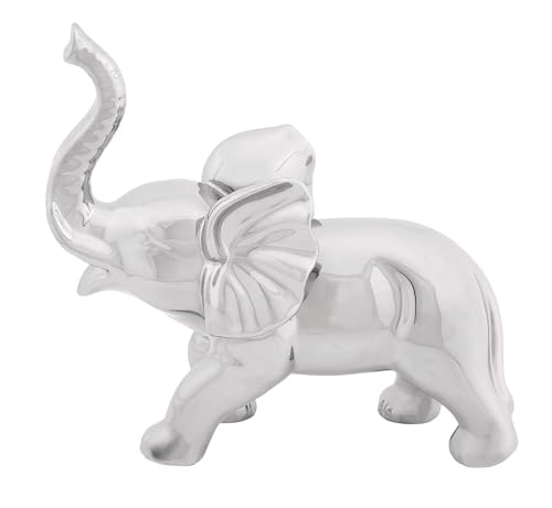 Deco 79 Porcelain Ceramic Elephant Decorative Sculpture Home Decor Statue, Accent Figurine 12