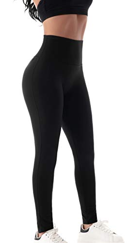 Womens Seamless Leggings Black High Waisted Workout Yoga Gym Pants Butt Lift Tights