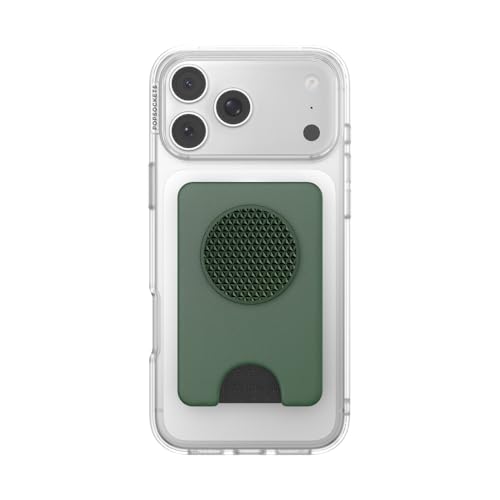 Image of PopSockets Kick-Out Wallet for MagSafe, Adjustable Kickstand, Magnetic Stand, Green - Knurl Forest
