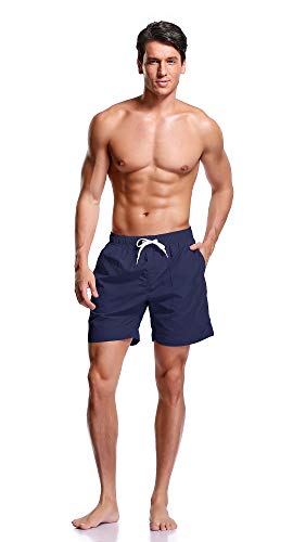 Adoretex Men's Solid Quick Dry Swim Trunks Swimsuit