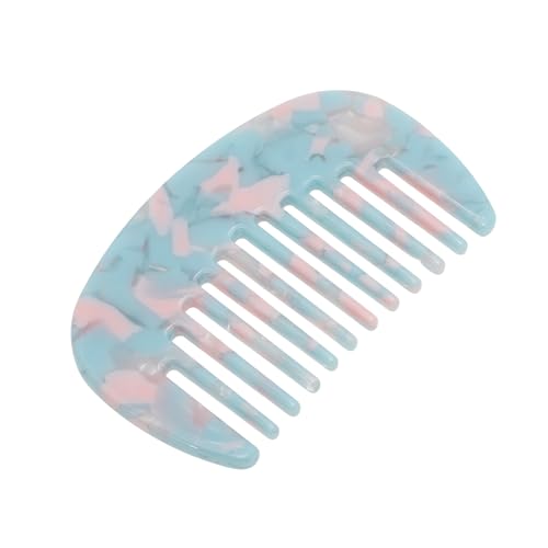 VOCOSTE Wide Tooth Comb, Pocket Size for Curly Hair, Powder Blue