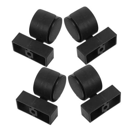 Toddmomy roulettes pour Bac De Plantation Universelles 4 Pièces avec Support Pivotant pour Balcon Et Terrasse Mobilité Facile pour Jardinières Lourdes