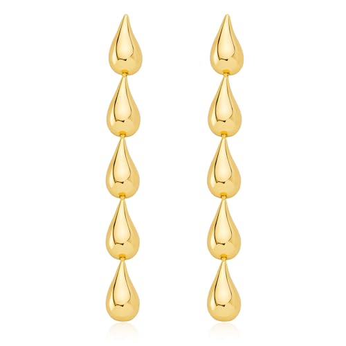 FAMARINE Long Earrings Women Dangle Earrings Waterdrop Long Drop Earrings Dangling