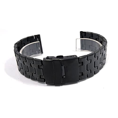 Bracelet en acier inoxydable 20 mm 22 mm solide avec extrémité incurvée pour montre - 5