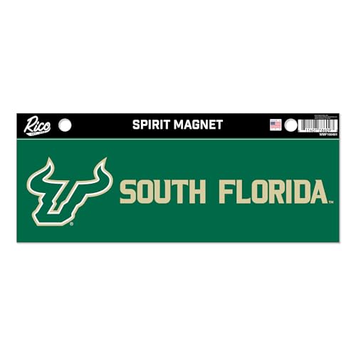 Rico Industries NCAA South Florida Bulls - USF 4 x 10 Team Spirit Magnet - Car, Home Décor - Refridgerator, Office, Kitchen