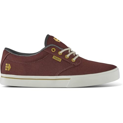 etnies Men's Jameson 2 Eco Skate Shoe, Burgundy, 6.5