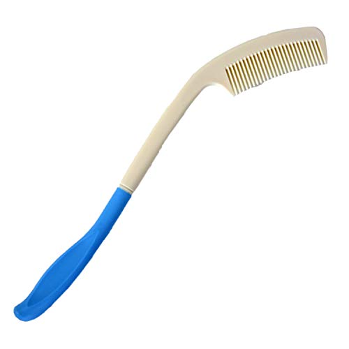 Kangwell - Set pettine e spazzola con manico lungo | anziani, disagi alla mano, lunghezza 35,6 cm, compensazione delle funzioni del braccio.