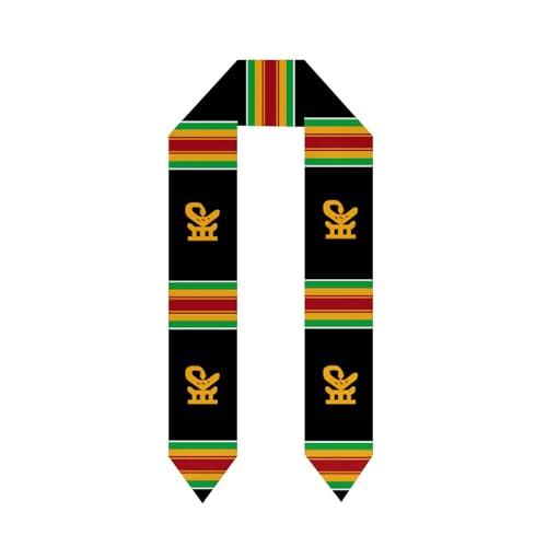 Black Grads Scarf West Africa American Sankofa Bird Black Graduation Stole Scarf