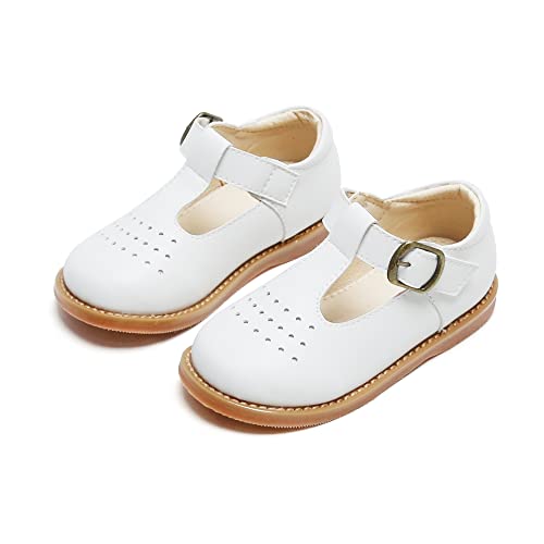 Image of Kiderence Toddler Girl Mary Jane School Uniform Dress Shoes Oxford Flats