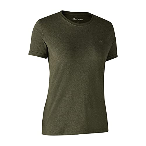 Deerhunter Damen Basic 2-Pack T-Shirt Abenteuer Grün Melange