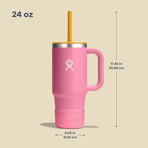 Hydro Flask Kids Tumbler for School - Stainless Steel and Insulated with Straw Cap - 24 Oz in Anemone Purple - image 8