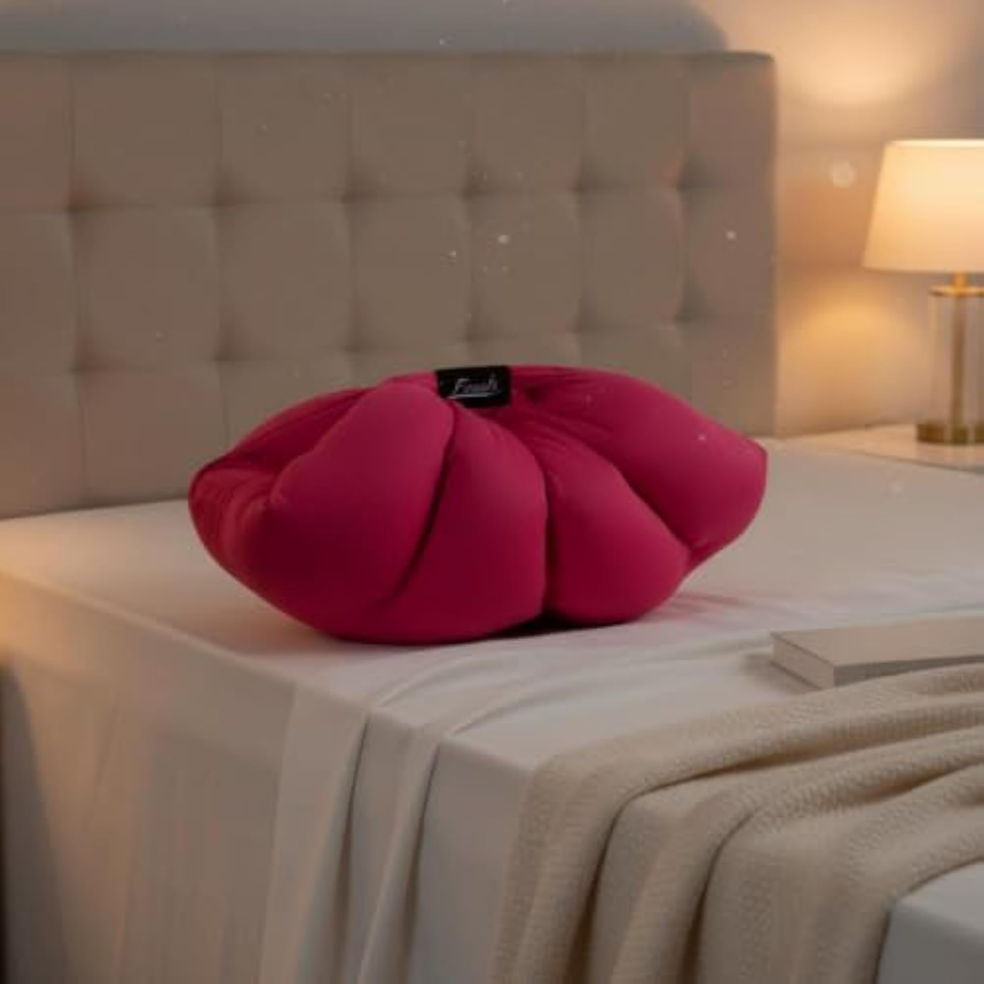 Comfortable Maternity Leg Pillow in Rose Red for Pressure Relief