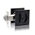 ITskyblrok Pocket Door Lock with Key, Matte Black Contemporary Entrance Square Pocket Door Lock, Bed/Bath Pocket Door Hardware, Sliding Pocket Door Latch